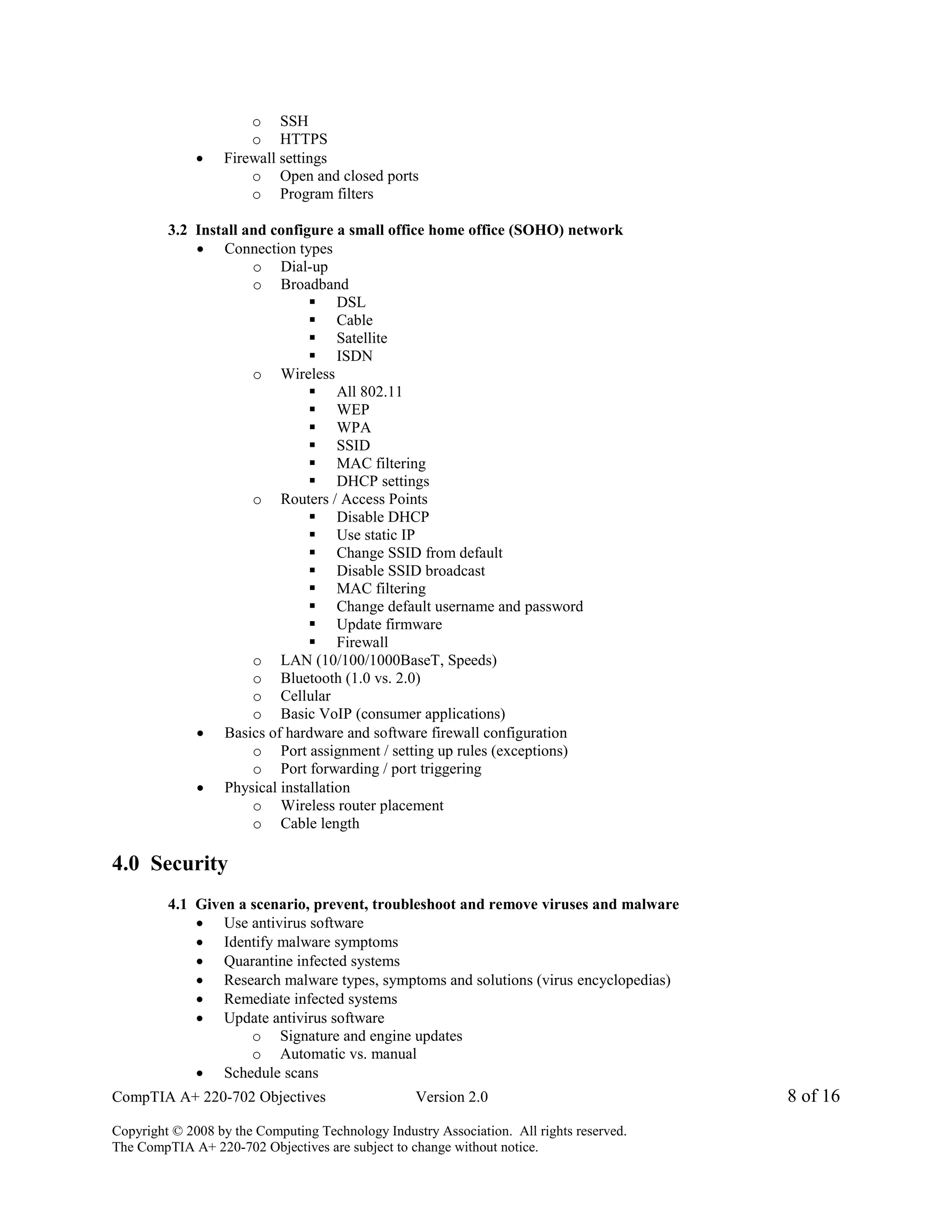 CompTIA A+ practical objectives | PDF