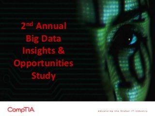 2nd Annual
Big Data
Insights &
Opportunities
Study
 