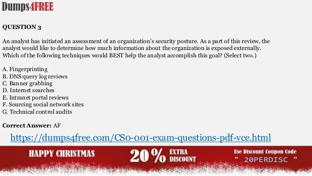 Pass Your Comptia Cs0 001 Exam Dumps Questions By Dumps4free Com Cs