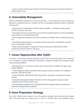 CompTIA CySA+ Certification Guide: Practical Cybersecurity Analytics ...
