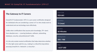 CompTIA IT Fundamentals+ Certification: Launch Your IT Career | PPTX