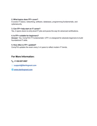 CompTIA IT Fundamentals+:A Complete Guide for Beginners in IT | PDF