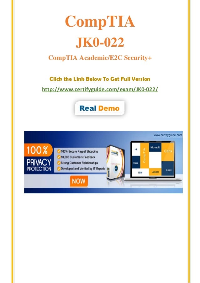 Comptia jk0022 pdf study guide
