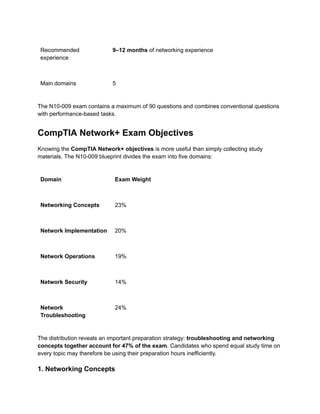 How to Prepare for the CompTIA Network+ Exam | PDF