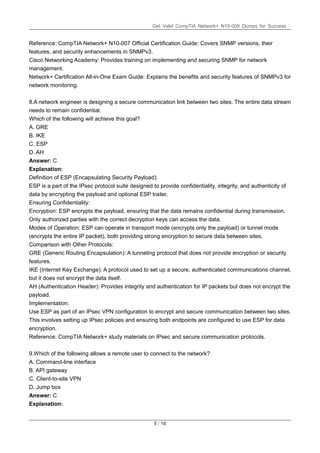 CompTIA Network+ Certification N10-009 PDF | PDF