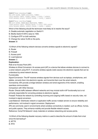 CompTIA Network+ Certification N10-009 PDF | PDF