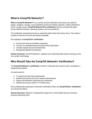 CompTIA Network+ Certification Training Course: Complete Study Guide ...