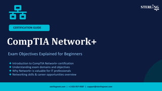 CompTIA Network+ Exam Objectives Explained for Beginners Guide | PDF