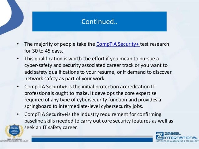 How Long Does It Take To Study For Comptia Network+ CompTIA Security+ – How long does it take to get a Security+ certification?