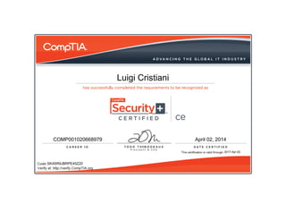 Luigi Cristiani
2017-Apr-02
SK4SR9JBRPE45Z20
COMP001020668979 April 02, 2014
 