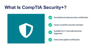 CompTIA Security+ Certification Training | Cyber Security Course | PDF