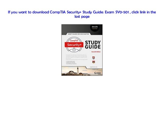 comptia security+ study guide sy0-401 6th edition pdf download