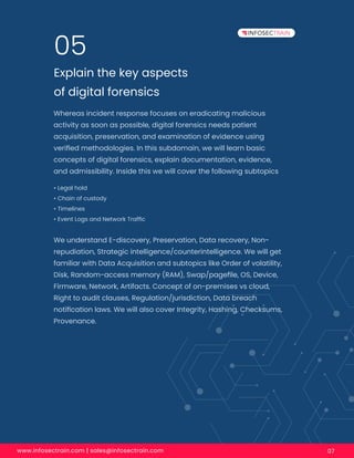 Comptia security sy0 601 domain 4 operation and incident response | PDF