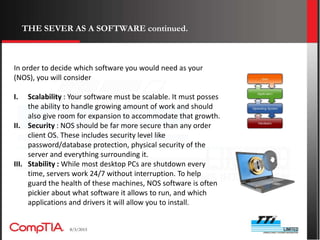 Comptia server presentation | PPTX