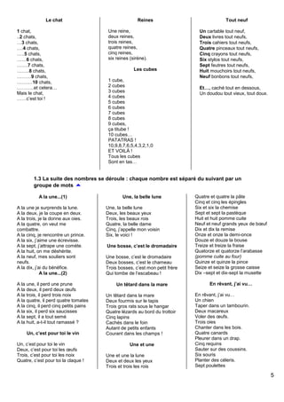 Comptines nombres | PDF