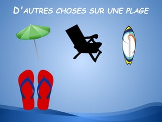 D'AUTRES CHOSES SUR UNE PLAGE

 