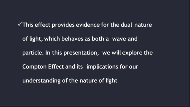 COMPTON EFFECT PPT.A BRIEF INTRO TO THE PHENOMENON. | PPTX | Physics ...