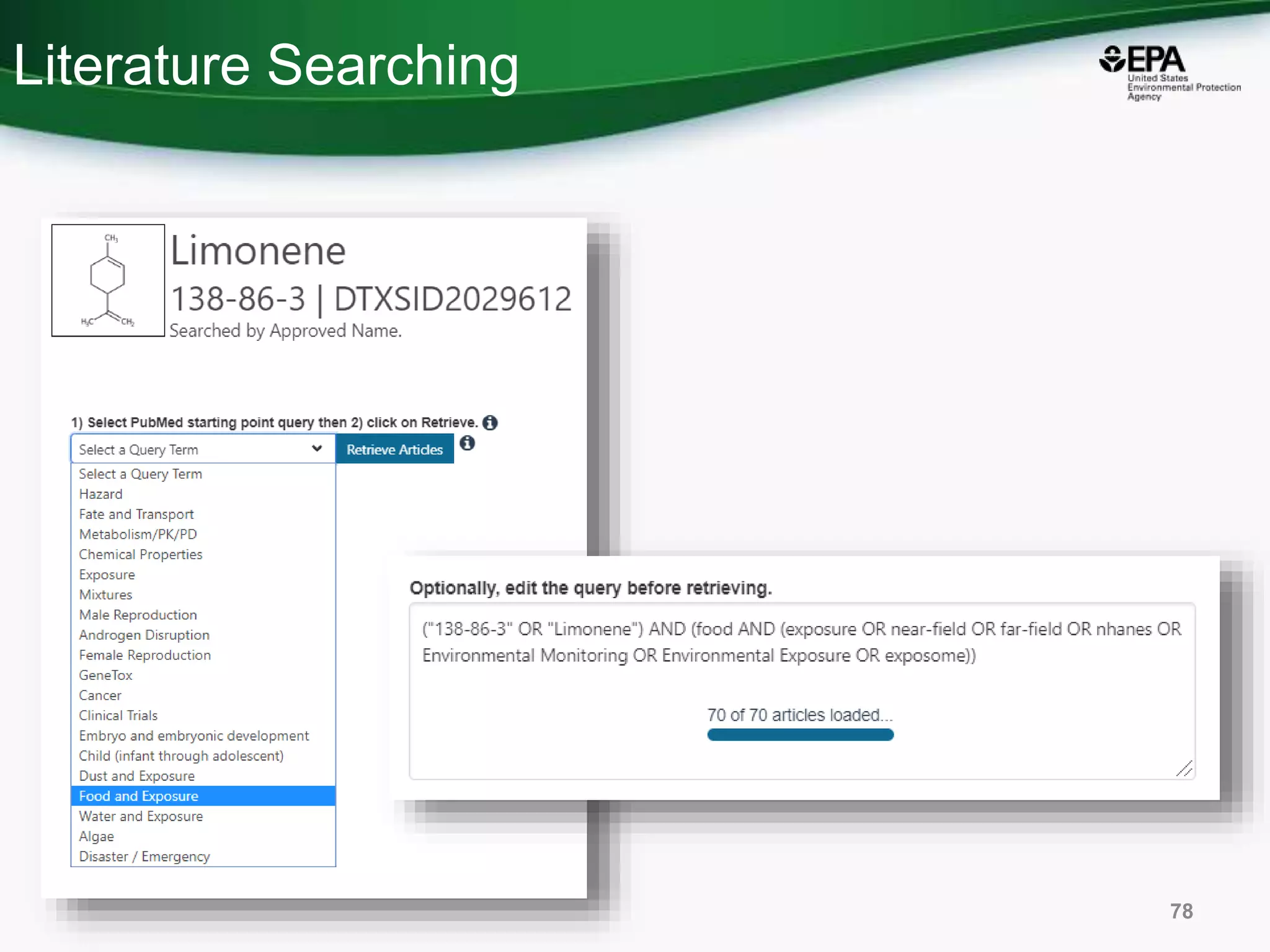 Literature Searching
78
 