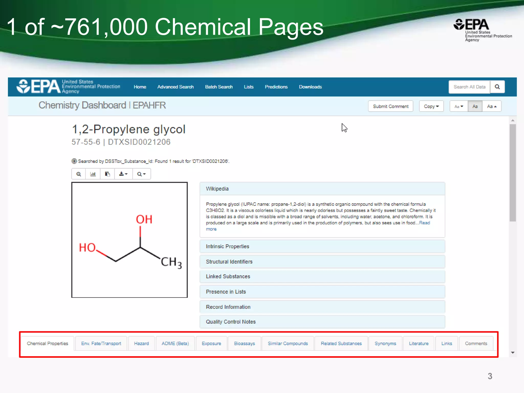 1 of ~761,000 Chemical Pages
3
 