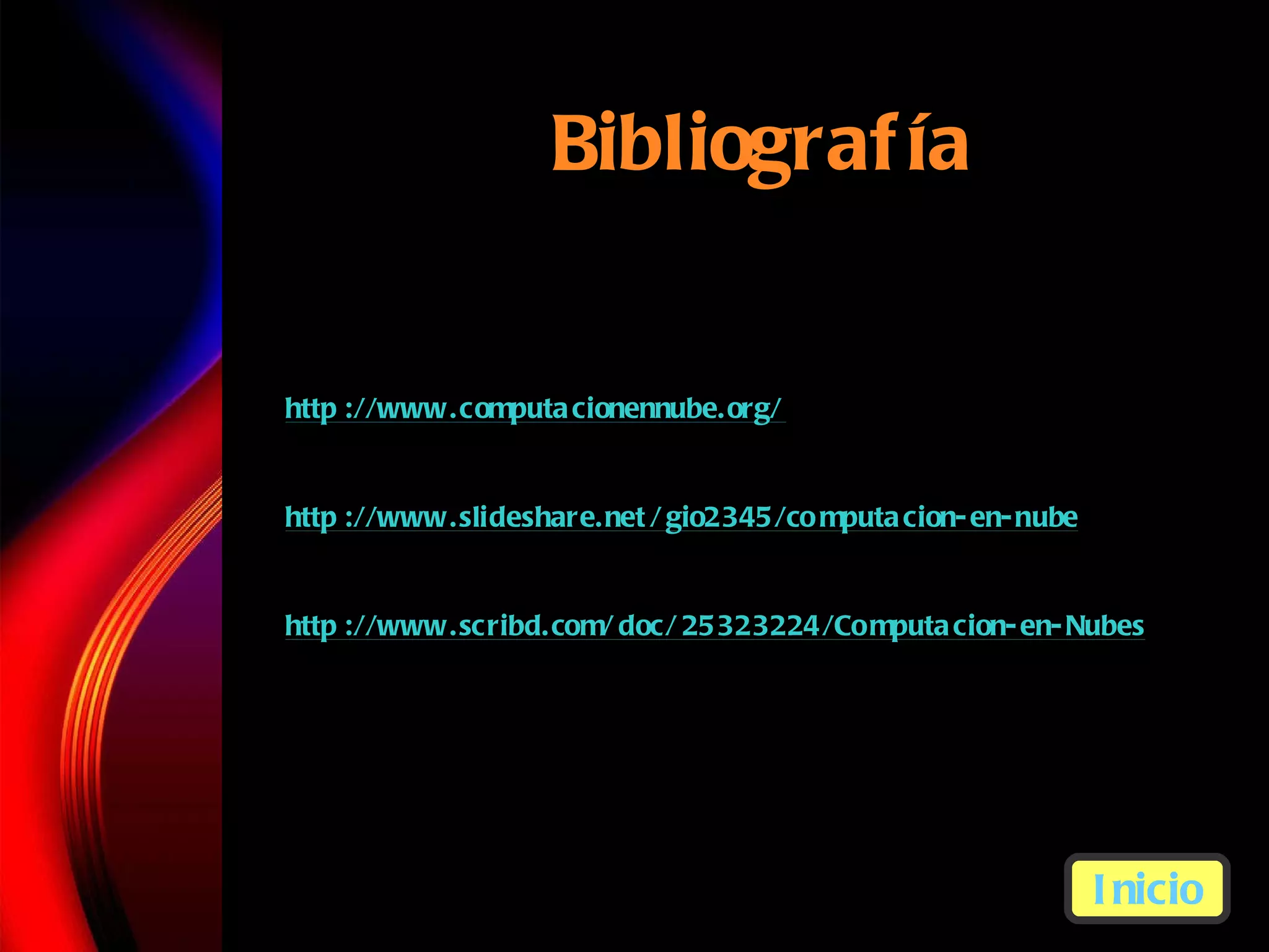 Bibliogra fía Inicio 