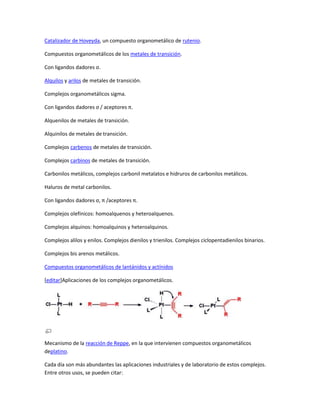 Compuesto organometálico PDF