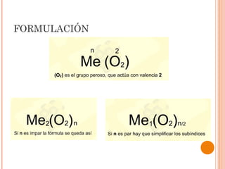 FORMULACIÓN
 
