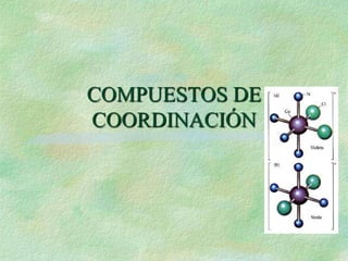 COMPUESTOS DE
COORDINACIÓN
 