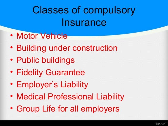 Compulsory insurance