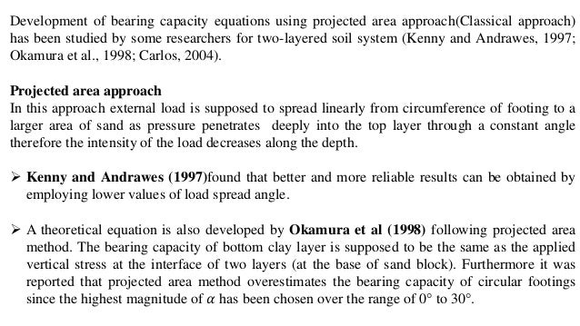 ULTIMATE BEARING CAPACITY OF CIRCULAR FOOTING ON LAYERED SOILS | PPT