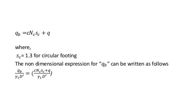 ULTIMATE BEARING CAPACITY OF CIRCULAR FOOTING ON LAYERED SOILS | PPT
