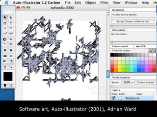 Software art, Auto-illustrator (2001), Adrian Ward
 