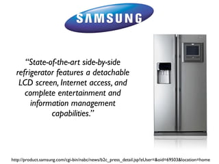 “A Sun SPOT is a small, battery
   powered, wireless, experimental
 platform. It is designed to be easy to
  program and use so that any Java
  programmer can think beyond the
keyboard, mouse and screen and thus
 be inspired to build new applications
               using Java.”

          http://www.sunspotworld.com
 