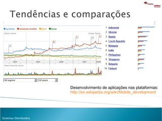 ... Desenvolvimento de aplicações nas plataformas: http://en.wikipedia.org/wiki/Mobile_development   