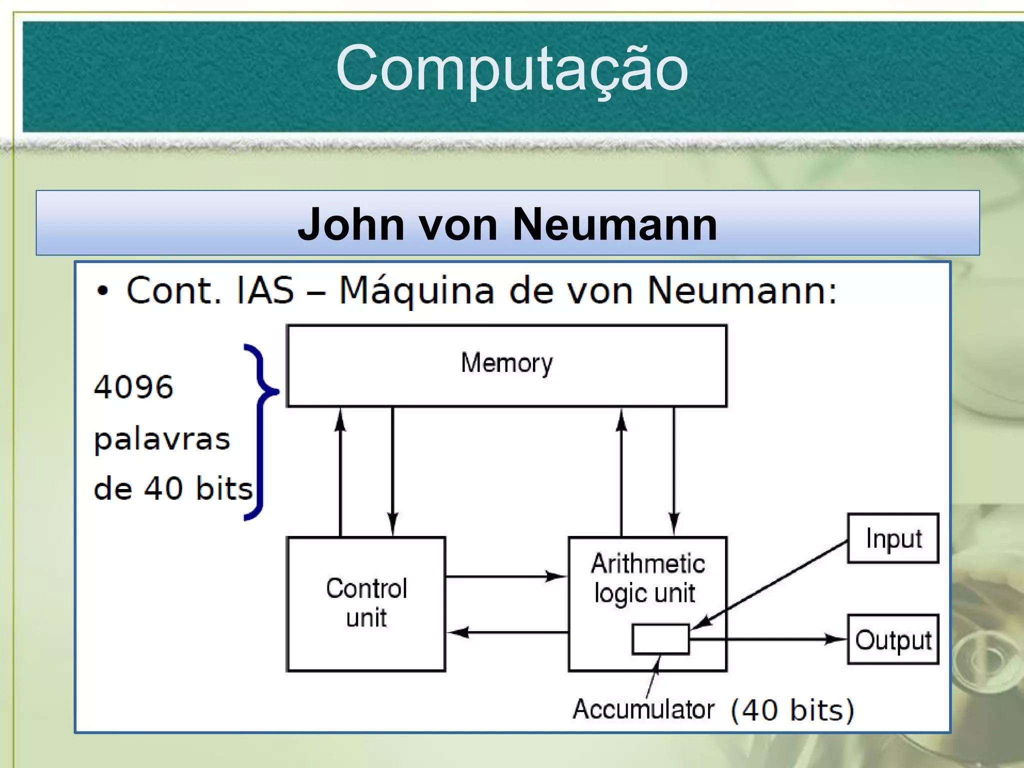 Computação

John von Neumann
 