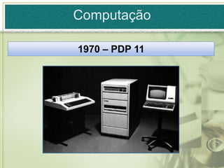 Computação

1970 – PDP 11
 