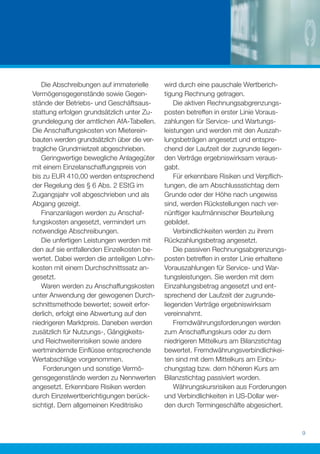 Die Abschreibungen auf immaterielle      wird durch eine pauschale Wertberich-
Vermögensgegenstände sowie Gegen-           tigung Rechnung getragen.
stände der Betriebs- und Geschäftsaus-          Die aktiven Rechnungsabgrenzungs-
stattung erfolgen grundsätzlich unter Zu-   posten betreffen in erster Linie Voraus-
grundelegung der amtlichen AfA-Tabellen.    zahlungen für Service- und Wartungs-
Die Anschaffungskosten von Mieterein-       leistungen und werden mit den Auszah-
bauten werden grundsätzlich über die ver-   lungsbeträgen angesetzt und entspre-
tragliche Grundmietzeit abgeschrieben.      chend der Laufzeit der zugrunde liegen-
   Geringwertige bewegliche Anlagegüter     den Verträge ergebniswirksam veraus-
mit einem Einzelanschaffungspreis von       gabt.
bis zu EUR 410,00 werden entsprechend           Für erkennbare Risiken und Verpﬂich-
der Regelung des § 6 Abs. 2 EStG im         tungen, die am Abschlussstichtag dem
Zugangsjahr voll abgeschrieben und als      Grunde oder der Höhe nach ungewiss
Abgang gezeigt.                             sind, werden Rückstellungen nach ver-
   Finanzanlagen werden zu Anschaf-         nünftiger kaufmännischer Beurteilung
fungskosten angesetzt, vermindert um        gebildet.
notwendige Abschreibungen.                      Verbindlichkeiten werden zu ihrem
   Die unfertigen Leistungen werden mit     Rückzahlungsbetrag angesetzt.
den auf sie entfallenden Einzelkosten be-       Die passiven Rechnungsabgrenzungs-
wertet. Dabei werden die anteiligen Lohn-   posten betreffen in erster Linie erhaltene
kosten mit einem Durchschnittssatz an-      Vorauszahlungen für Service- und War-
gesetzt.                                    tungsleistungen. Sie werden mit dem
   Waren werden zu Anschaffungskosten       Einzahlungsbetrag angesetzt und ent-
unter Anwendung der gewogenen Durch-        sprechend der Laufzeit der zugrunde-
schnittsmethode bewertet; soweit erfor-     liegenden Verträge ergebniswirksam
derlich, erfolgt eine Abwertung auf den     vereinnahmt.
niedrigeren Marktpreis. Daneben werden          Fremdwährungsforderungen werden
zusätzlich für Nutzungs-, Gängigkeits-      zum Anschaffungskurs oder zu dem
und Reichweitenrisiken sowie andere         niedrigeren Mittelkurs am Bilanzstichtag
wertmindernde Einﬂüsse entsprechende        bewertet. Fremdwährungsverbindlichkei-
Wertabschläge vorgenommen.                  ten sind mit dem Mittelkurs am Einbu-
    Forderungen und sonstige Vermö-         chungstag bzw. dem höheren Kurs am
gensgegenstände werden zu Nennwerten        Bilanzstichtag passiviert worden.
angesetzt. Erkennbare Risiken werden            Währungskursrisiken aus Forderungen
durch Einzelwertberichtigungen berück-      und Verbindlichkeiten in US-Dollar wer-
sichtigt. Dem allgemeinen Kreditrisiko      den durch Termingeschäfte abgesichert.


                                                                                         9
 