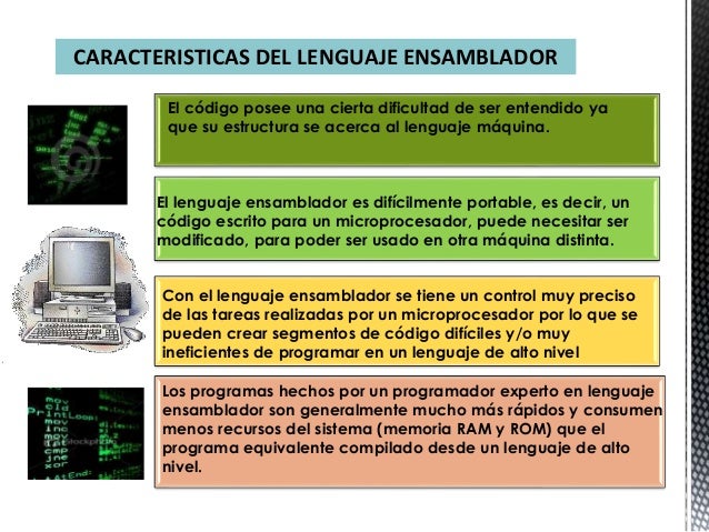 Lenguaje de máquina y lenguaje ensamblador
