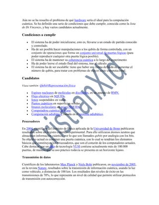 Computación cuántica