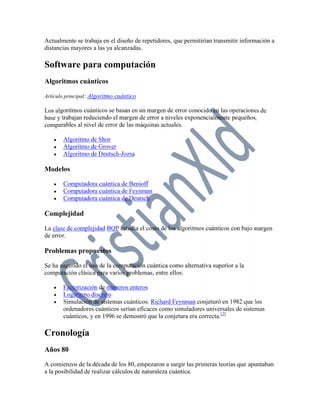 Computación cuántica