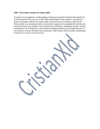 Computación cuántica