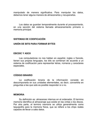 Computación e informática