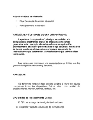 Computación e informática