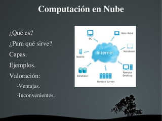 Computación en Nube ,[object Object]