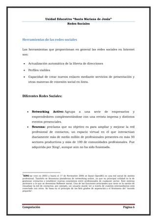 Computacion redes sociales