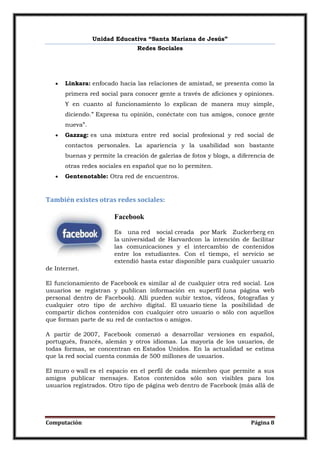 Computacion redes sociales