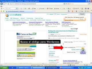 Busca el código para Wordpress
 
