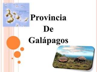Provincia
De
Galápagos
 