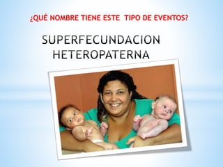 ¿QUÉ NOMBRE TIENE ESTE TIPO DE EVENTOS?
 