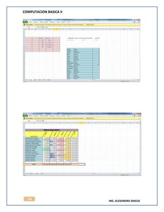 COMPUTACION BASICA II
ING. ALEXANDRA SHIGUE
124
 