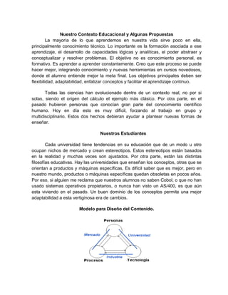 Computacion, educacion y tecnologia